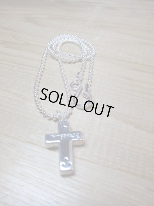 画像1: INTERFACE/CROSS PENDANT  SILVERxBRASS CHAIN