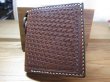 画像1: GROK LEATHER/BILL WALLET BASKET  CHOCO