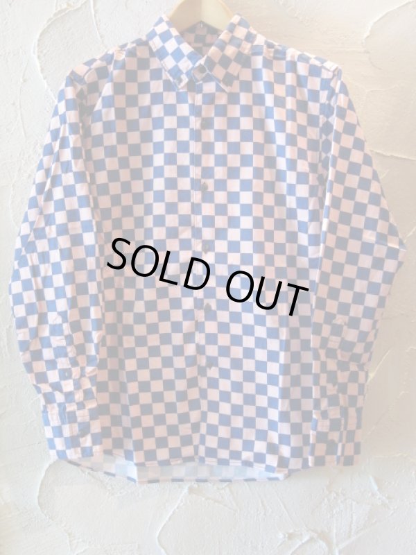 画像1: SUNNY C SIDER/CHECKER SHIRTS  PINKxBLUE