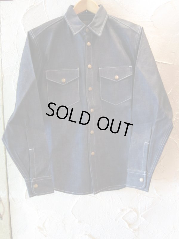 画像1: (DEAD STOCK)COREFIGHTER/SNAP BUTTON DENIM SHIRT  10ozRIDID