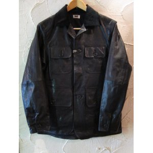 画像: (SALE 40%OFF) BELAFONTE/GOAT LEATHER HUNTING JK  BLACK