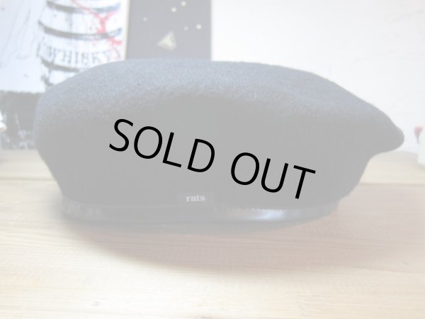 画像2: (DEAD STOCK) RATS/BLACK BERET  BLACK