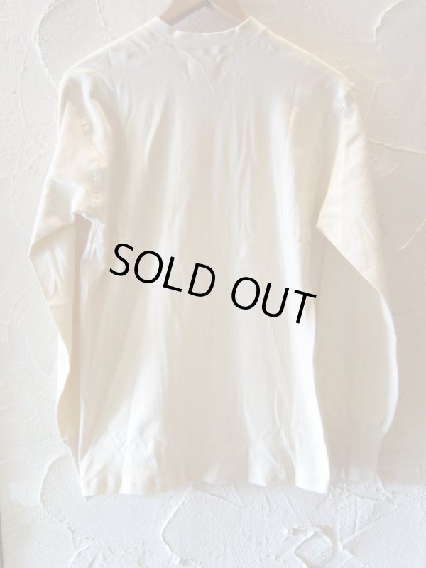画像2: SURPLUS/US TYPE HENLEY NECK L/S T  NATURAL