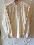 画像1: SURPLUS/US TYPE HENLEY NECK L/S T  NATURAL
