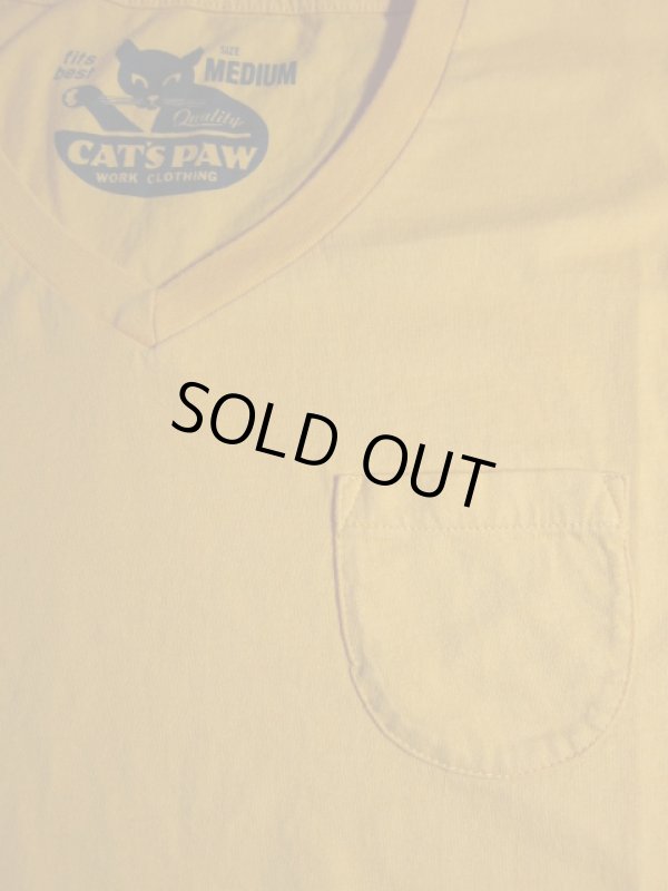 画像3: CAT'S PAW/S/S V NECK T  GOLD