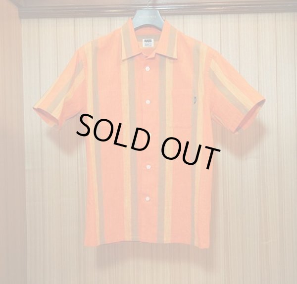 画像1: RATS/PANAMA STRIPE SHIRTS  ORANGE