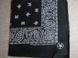 画像1: SPRINGS/80's DEAD STOCK BANDANA C  BLACK