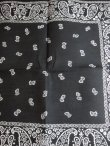 画像3: SPRINGS/80's DEAD STOCK BANDANA D  BLACK