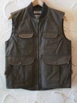 画像1: GROK LEATHER/HWB HUNTING VEST  BROWN