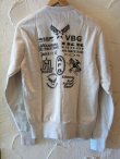 画像2: HOUSTON/PRINT CREW SWEAT A.F.F.A  OATMEAL