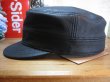 画像2: RATS/LEATHER WORK CAP  BLACK