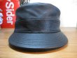 画像1: RATS/LEATHER WORK CAP  BLACK