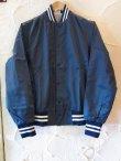 画像1: SPORTS MASTER/NYLON BASEBALL JKT  NAVY