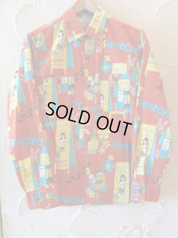 画像1: SUN SURF/ALOHA CLUB FLANNEL SHIRTS  RED