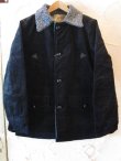 画像1: SUGAR CANE/CORDUROY RANCH COAT  BLACK