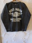 画像1: INDIAN MOTORCYCLE/BOB'S INDIAN L/S T  BLACK