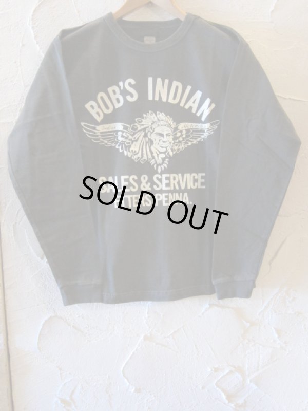 画像1: INDIAN MOTORCYCLE/BOB'S INDIAN L/S T  BLACK