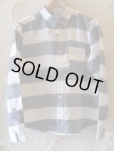 画像: PAN HARD/RAMIE BORDER SHIRTS  NAVY