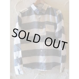 画像: PAN HARD/RAMIE BORDER SHIRTS  NAVY