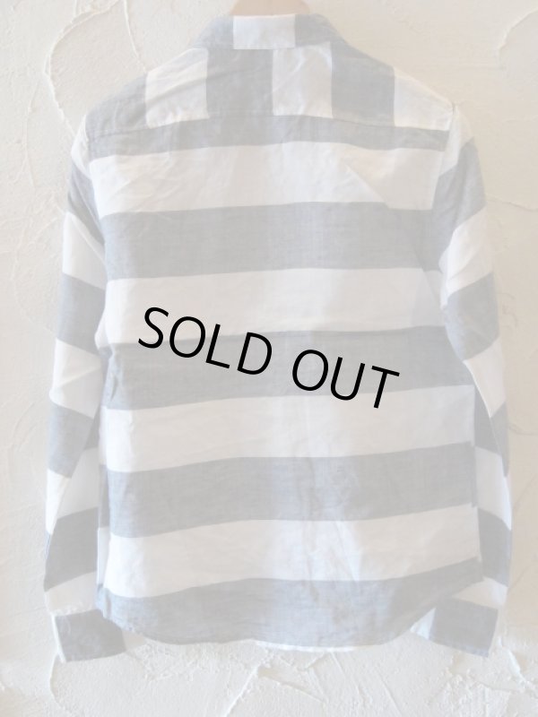 画像2: PAN HARD/RAMIE BORDER SHIRTS  NAVY