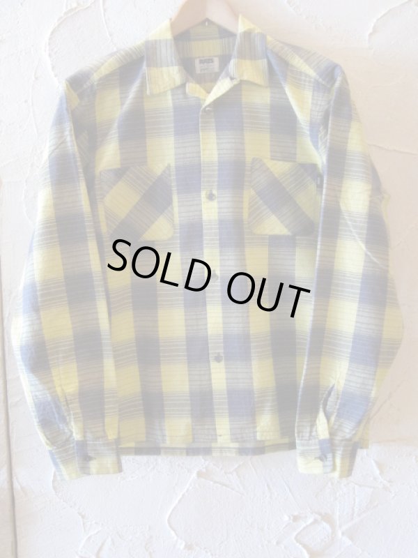 画像1: RATS/YELLOW CHECK L/S SHIRTS  YELLOW