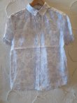画像1: PAN HARD/RAMIE FLOWER S/S SHIRTS  WHITE