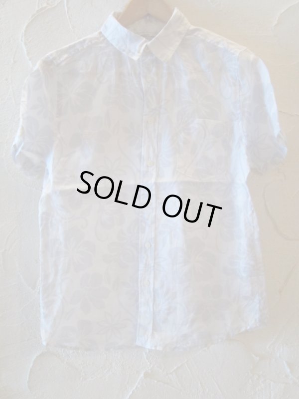 画像1: PAN HARD/RAMIE FLOWER S/S SHIRTS  WHITE