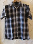 画像1: （再入荷) VINTAGE EL/OMBRER CHECK SHIRTS  GRAY