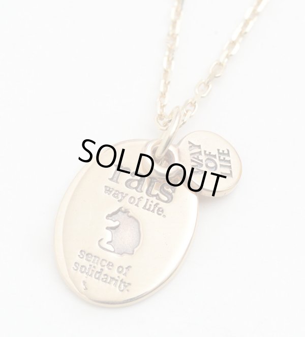 画像1: RATS/DOG TAG NECKLACE  GOLD