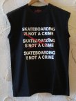 画像1: SUNNY C SIDER/SKATE IS NOT CUT T  BLACK