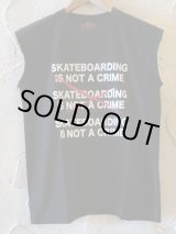 画像: SUNNY C SIDER/SKATE IS NOT CUT T  BLACK