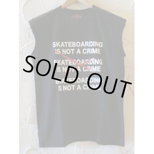 画像: SUNNY C SIDER/SKATE IS NOT CUT T  BLACK
