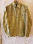 画像1: RATS/INDIAN STRIPE SHIRTS  YELLOW