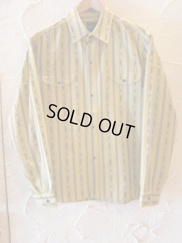 画像1: RATS/INDIAN STRIPE SHIRTS  YELLOW