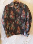 画像1: SUN SURF/BARK CLOTH L/S SH TROPICAL GOD  BLACK(BRW)