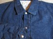 画像3: SUGAR CANE Light/11oz NEP DENIM COACH JKT WITH PADDING  NAVY