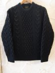 画像1: RATS/ALAN KNIT SWEATER  BLACK