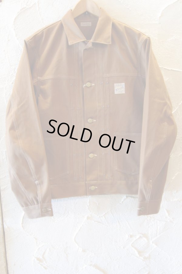 画像3: BELAFONTE/RAGTIME CANVAS JACKET  BROWN