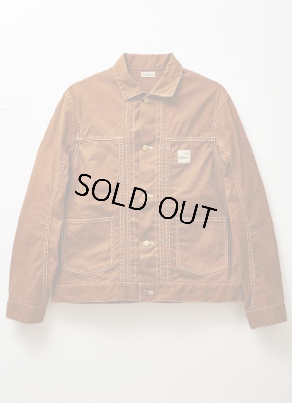 画像2: BELAFONTE/RAGTIME CANVAS JACKET  BROWN
