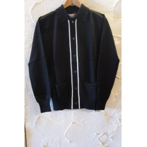 画像: (SALE 40%OFF) COREFIGHTER/KNIT POLO CARDIGAN  BLACKxOFF.WHITE