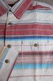 画像4: VINTAGE EL/NATIVE BORDER SHIRTS  RED