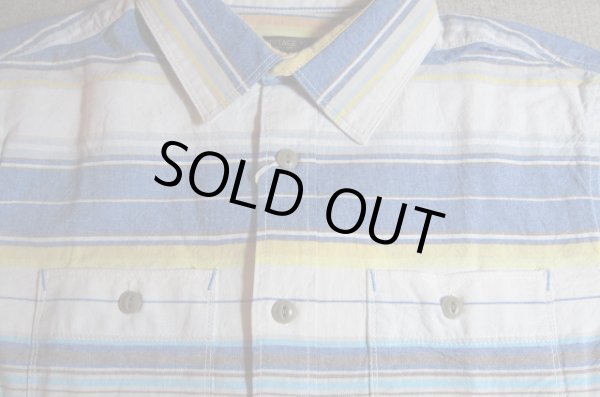 画像3: VINTAGE EL/NATIVE BORDER SHIRTS　S/S  BLUE