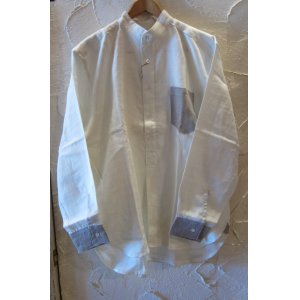 画像: (SALE30%OFF) APRYL FOOL/BAND COLLAR SHIRTS  OFFWHITE