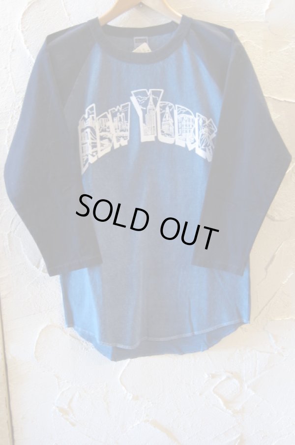 画像1: CHESWICK/3/4 BASEBALL T  NAVYxNAVY