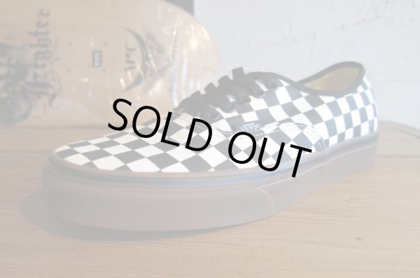 画像1: VANS/AUTHENTIC CHECKERBOARD BLACKｘWHITE