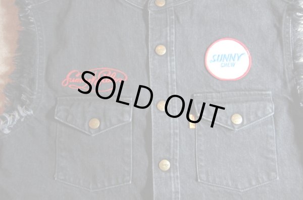 画像3: SUNNY C SIDER/STAND VEST SHIRTS WASH BLACK