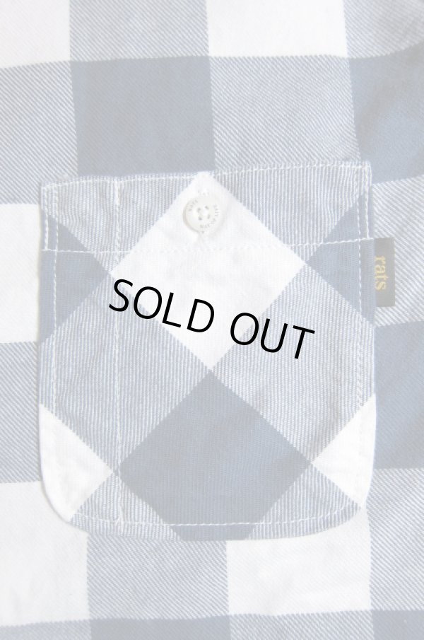 画像5: RATS/BUFFALO CHECK SHIRTS WHITEｘGRAY