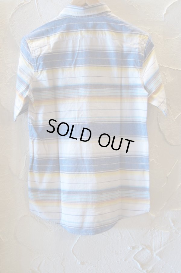 画像2: VINTAGE EL/NATIVE BORDER SHIRTS　S/S  BLUE