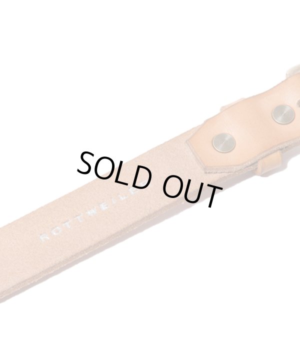 画像6: ROTTWEILER/BASIC LEATHER BELT  NATURAL