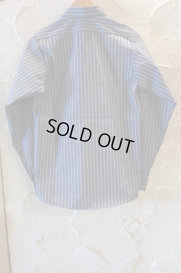 画像2: RED KAP/REMAKE STRIPE WORK SHIRTS  NAVYxKHAKI